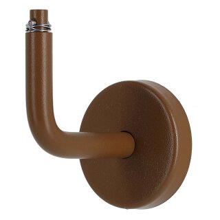 Handlaufhalter Patenthalter Edelstahl Farbton Mahagoni gewinkelt