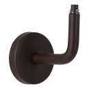 Handlaufhalter Patenthalter Edelstahl Farbton Nussbaum...