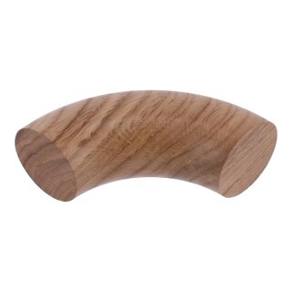 Handlaufbogen Eiche Bogen 90° Verbindungsbogen ohne Bohrung lackiert Ø 50 mm