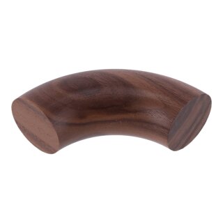 Handlaufbogen Nußbaum Bogen 90° Verbindungsbogen ohne Bohrung lackiert Ø 42 mm