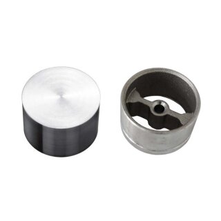 Pfostenkappe Rund 101mm Schwarz - 3er Set Stahl Pulverbeschichtet