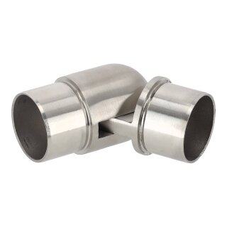 Aluminium Handlauf Mahagoni Holz Dekor mit gewinkelten Edelstahl Haltern und Enden, Länge 310 cm mit 4 Halter und Anbauteil Gelenkverbinder