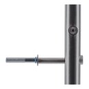 Französischer Balkon Geländer Edelstahl für Fensterbreite von 2340 bis 2450 mm