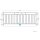Französischer Balkon Geländer Edelstahl für Fensterbreite von 2340 bis 2450 mm