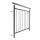 Französischer Balkon Geländer Edelstahl für Fensterbreite von 2340 bis 2450 mm