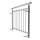 Französischer Balkon Geländer Edelstahl für Fensterbreite von 2340 bis 2450 mm