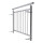 Französischer Balkon Geländer Edelstahl für Fensterbreite von 2460 bis 2570 mm