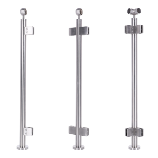 Glasgeländer Edelstahl Pfosten Aufmontage