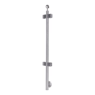 Glasgeländer Edelstahl Pfosten Seitenmontage Mittelpfosten mit Wandabstand 10 mm