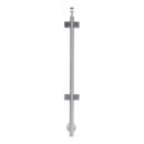 Glasgeländer Edelstahl Pfosten Seitenmontage Mittelpfosten mit Wandabstand 10 mm