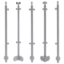 Balkongeländer Edelstahl Pfosten mit Plattenhalter...