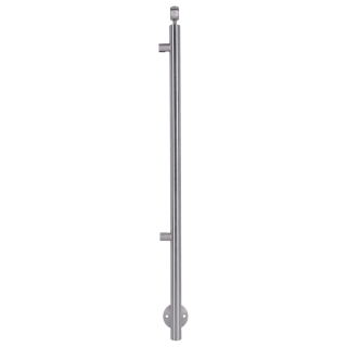 Balkongeländer Pfosten Edelstahl Seitenmontage mit Plattenhalter Anfangs- / Endpfosten Rechts 30 mm