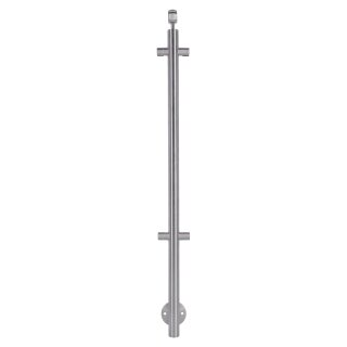 Balkongeländer Pfosten Edelstahl Seitenmontage mit Plattenhalter Mittelpfosten 50 mm