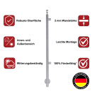 Anfangspfosten & Endpfosten für Geländer mit senkrechten Stäben