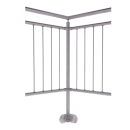 Edelstahlgeländer mit senkrechten Streben