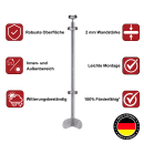 Anfangspfosten & Endpfosten für Geländer mit senkrechten Stäben