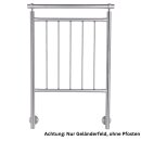 Edelstahlgeländer mit senkrechten Streben