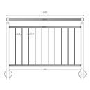 Geländer Edelstahl V2A senkrechte Streben