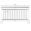 Geländer Edelstahl V2A senkrechte Streben