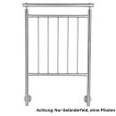 Edelstahlgeländer mit senkrechten Streben