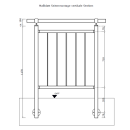 Anfangspfosten & Endpfosten für Geländer mit senkrechten Stäben