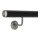 Handlauf_Edelstahl_42,4mm_schwarz_pulverbeschichtet_gewinklte_Halter_gewoelbte_Kappe