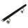 Handlauf_Edelstahl_42,4mm_schwarz_pulverbeschichtet_gewinklte_Halter_gewoelbte_Kappe