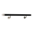 Handlauf_Edelstahl_42,4mm_schwarz_pulverbeschichtet_gewinklte_Halter_gerade_Kappe