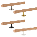 Holz Handlauf Buche wellenförmig Ø 42 mm...