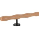Holz Handlauf Buche wellenförmig Ø 42 mm gerade Edelstahl Handlaufhalter - Turnstab, Gmynastikstab, Ergo-Stab & Fingertrainer