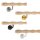 Holz Handlauf Esche wellenförmig Ø 42 mm gewinkelte Edelstahl Handlaufhalter - Turnstab, Gmynastikstab, Ergo-Stab & Fingertrainer
