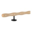 Holz Handlauf Esche wellenförmig Ø 42 mm gerade Edelstahl Handlaufhalter - Turnstab, Gmynastikstab, Ergo-Stab & Fingertrainer