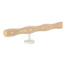 Holz Handlauf Esche wellenförmig Ø 42 mm gerade Edelstahl Handlaufhalter - Turnstab, Gmynastikstab, Ergo-Stab & Fingertrainer