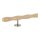 Holz Handlauf Esche wellenförmig Ø 42 mm gerade Edelstahl Handlaufhalter - Turnstab, Gmynastikstab, Ergo-Stab & Fingertrainer
