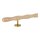 Holz Handlauf Esche wellenförmig Ø 42 mm gerade Edelstahl Handlaufhalter - Turnstab, Gmynastikstab, Ergo-Stab & Fingertrainer
