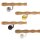 Holz Handlauf Eiche wellenförmig Ø 42 mm gewinkelte Edelstahl Handlaufhalter - Turnstab, Gmynastikstab, Ergo-Stab & Fingertrainer