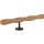 Holz Handlauf Eiche wellenförmig Ø 42 mm gerade Edelstahl Handlaufhalter - Turnstab, Gmynastikstab, Ergo-Stab & Fingertrainer