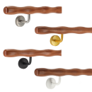Holz Handlauf Mahagoni wellenförmig Ø 42 mm...