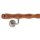 Holz Handlauf Mahagoni wellenförmig Ø 42 mm gewinkelte Edelstahl Handlaufhalter - Turnstab, Gmynastikstab, Ergo-Stab & Fingertrainer