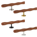 Holz Handlauf Mahagoni wellenförmig Ø 42 mm...