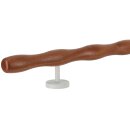 Holz Handlauf Mahagoni wellenförmig Ø 42 mm gerade Edelstahl Handlaufhalter - Turnstab, Gmynastikstab, Ergo-Stab & Fingertrainer