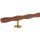 Holz Handlauf Mahagoni wellenförmig Ø 42 mm gerade Edelstahl Handlaufhalter - Turnstab, Gmynastikstab, Ergo-Stab & Fingertrainer