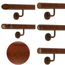 Konfigurator Aluminium Handlauf - Modell Mahagoni Holz Dekor