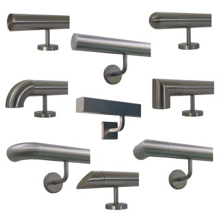 Konfigurator Edelstahl Handlauf - Modell Edelstahl in Ø 33,7 mm