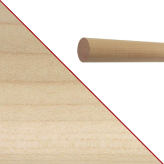 Konfigurator Holz Handlauf - Holzart Ahorn lackiert in Ø 42 mm