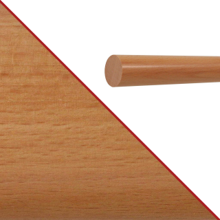 Konfigurator Holz Handlauf - Holzart Buche lackiert in Ø 42 mm