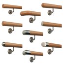 Konfigurator Holz Handlauf - Holzart Buche lackiert in Ø 50 mm