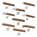 Konfigurator Holz Handlauf - Holzart Buche lackiert in Ø 50 mm