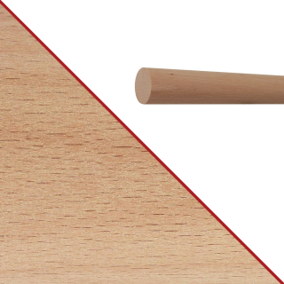 Konfigurator Holz Handlauf - Holzart Buche unbehandelt in Ø 42 mm
