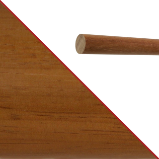 Konfigurator Holz Handlauf - Holzart Kambala lackiert in Ø 42 mm